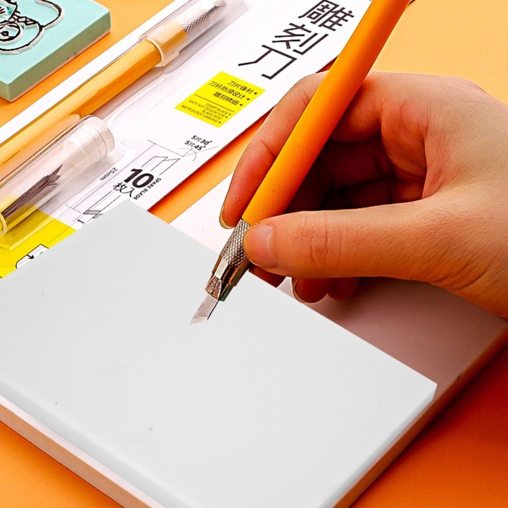 Thin Engraving PVC DIY Eraser Block Color Options Stamp Carving Block  DIY Handmade Stamps