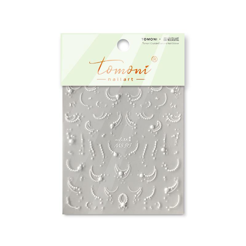 

Хрустальные наклейки для ногтей с бриллиантами Ретро наклейки для ногтей Японские жемчужные линии MS515