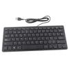 Wired Mini Portable Spanish Keyboard USB Interface for Desktop Computer Ultra Thin 78 Keys