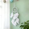 Rainbow Color Dreamcatcher with Feather Tassel Boho Style Home Wall Hanging Bedroom Decoration