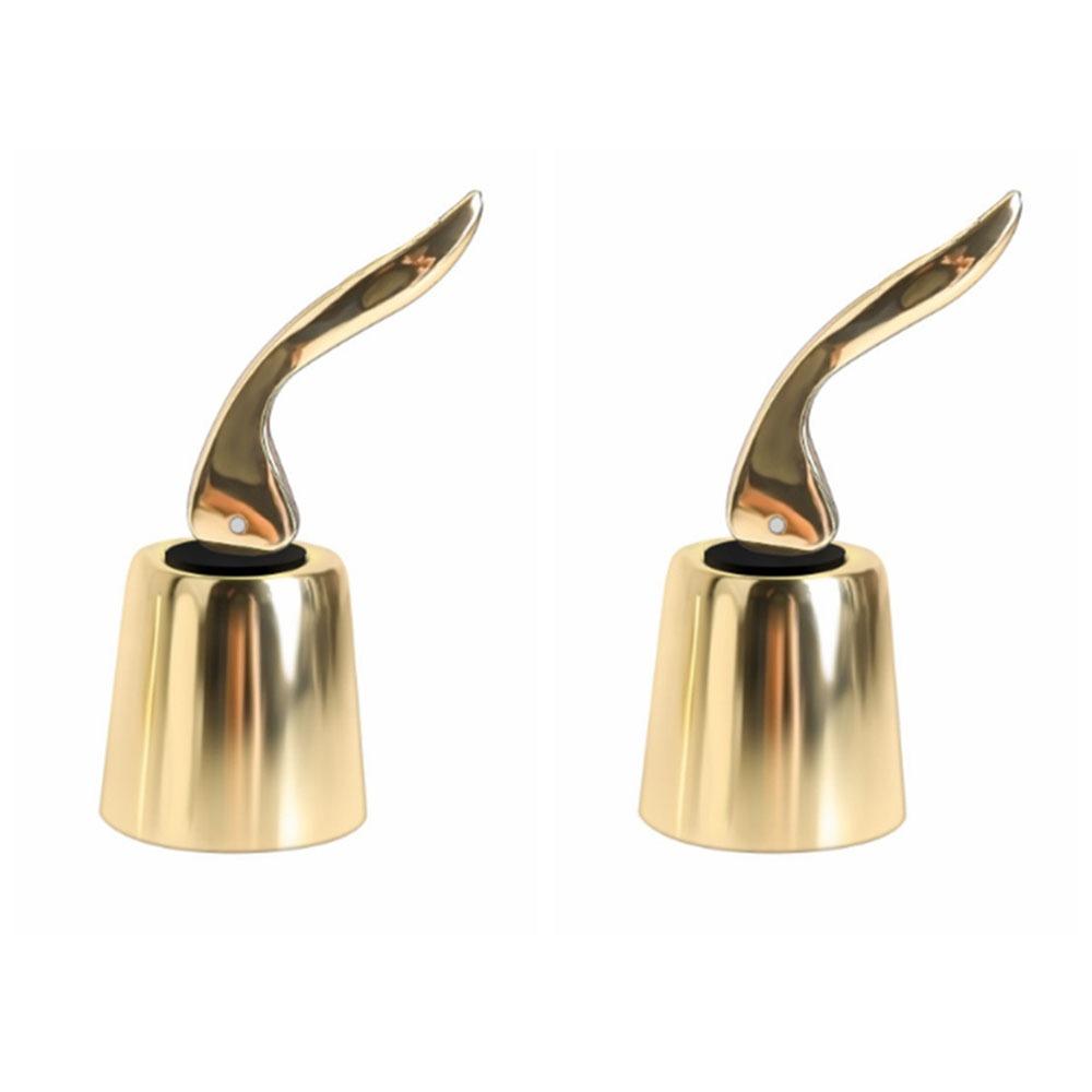 2pcs Creative Wine Saver Bottle Stopper Portable Vacuum Sealer Bottle Plug  for Wine Lovers