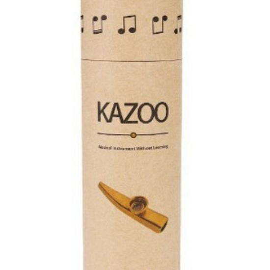 

Metal Kazoo & Paper Tube Box - Beginner-Friendly Mouth-Blown Musical Instrument