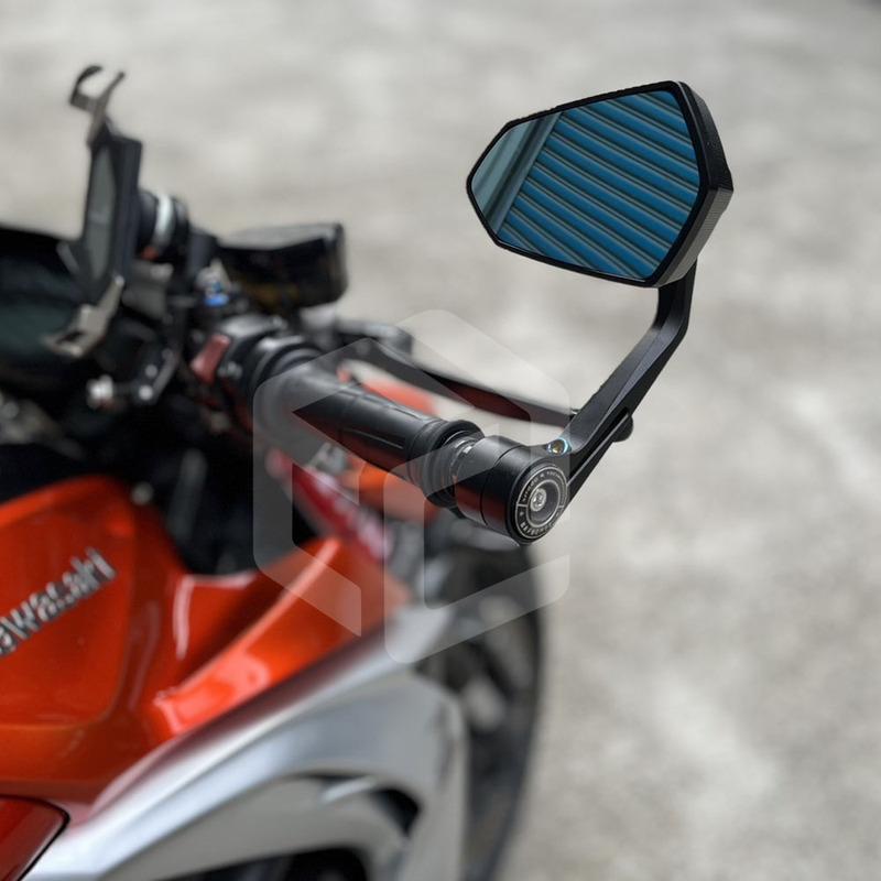 Motorcycle Accessories Bar End Mirror Rearview Handlebar Rear View Mirrors M8 8MM For Kawasaki Z900 Z1000 Z900rs ZH2