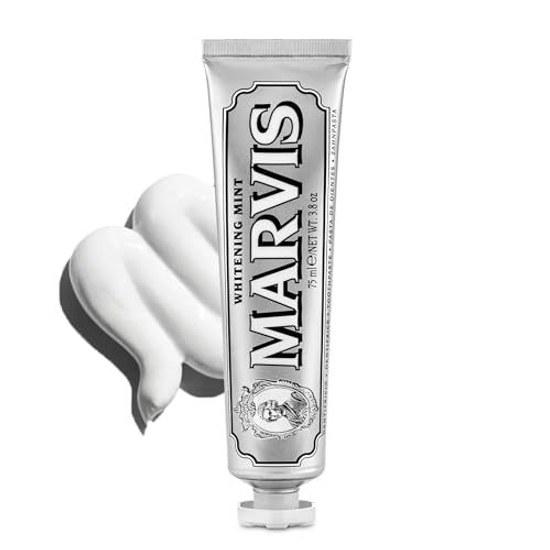 MARVIS Pasta de Dentes Menta Branca Sabor Refrescante Cuidado Bucal Feito Itália 75ml