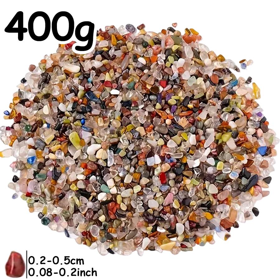 

400g 0.2-0.5mm Natural Color Fish Tank Bottom Sand Fish Tank Flowerpot Landscape Stone Aquariums Horticultural Decorative Gravel