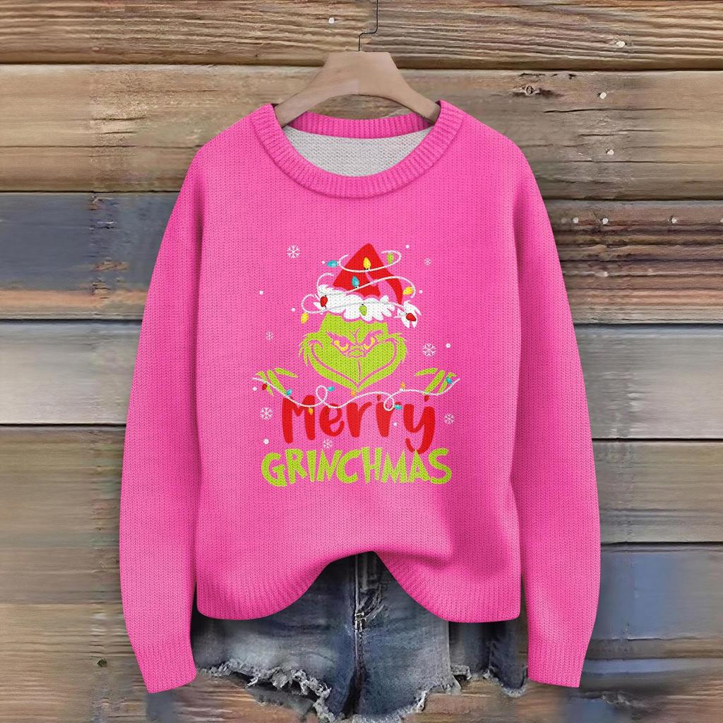 Women's Fashion Casual Long Sleeve Neck Sweater Pullover Top