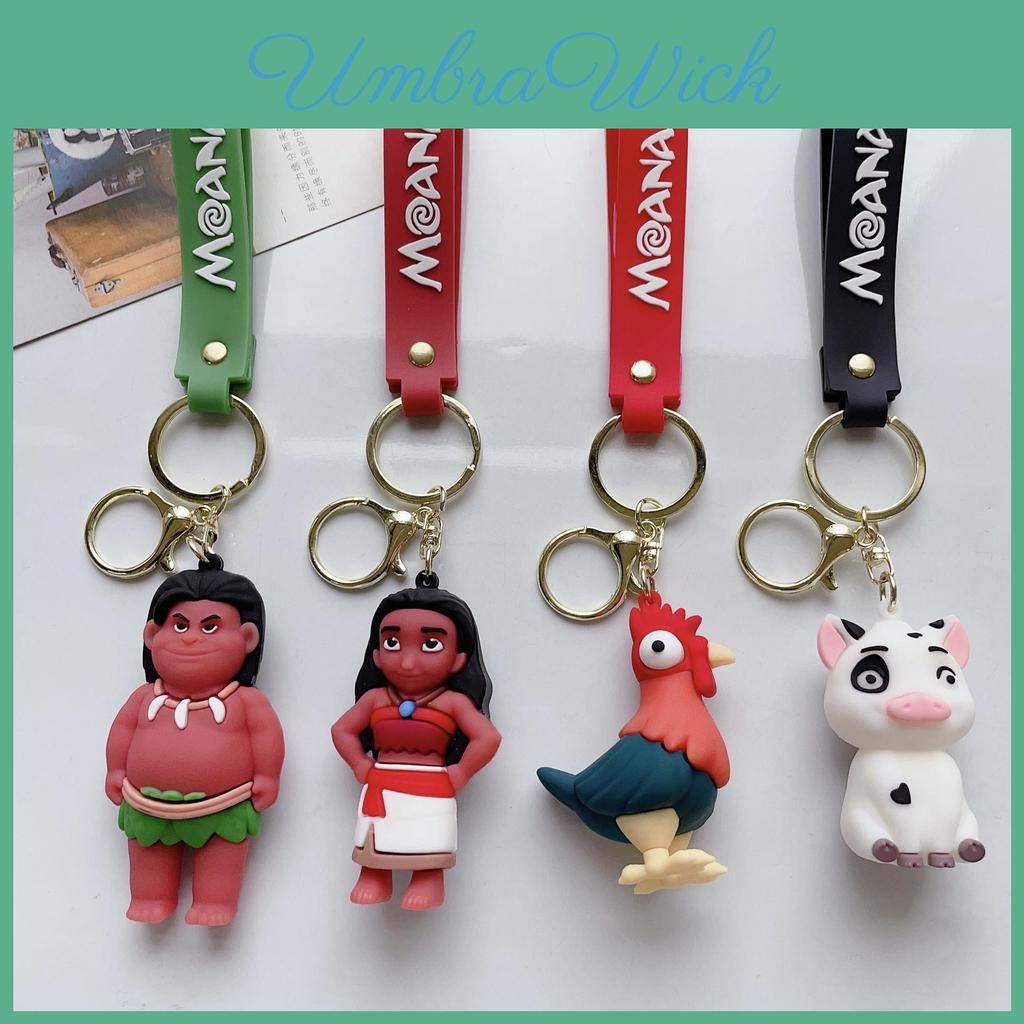 Entzückender, von Moana inspirierter Ozeanabenteuer Schlüsselanhänger Weicher Gummi Schlüsselanhänger Geschenk für alle Anlässe