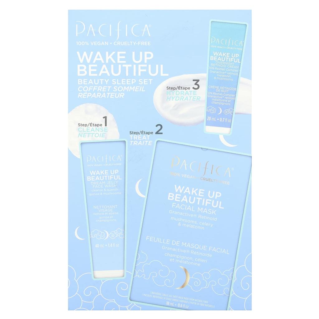 Pacifica Wake Up Beautiful, Beauty Sleep Set, 3-piece Set