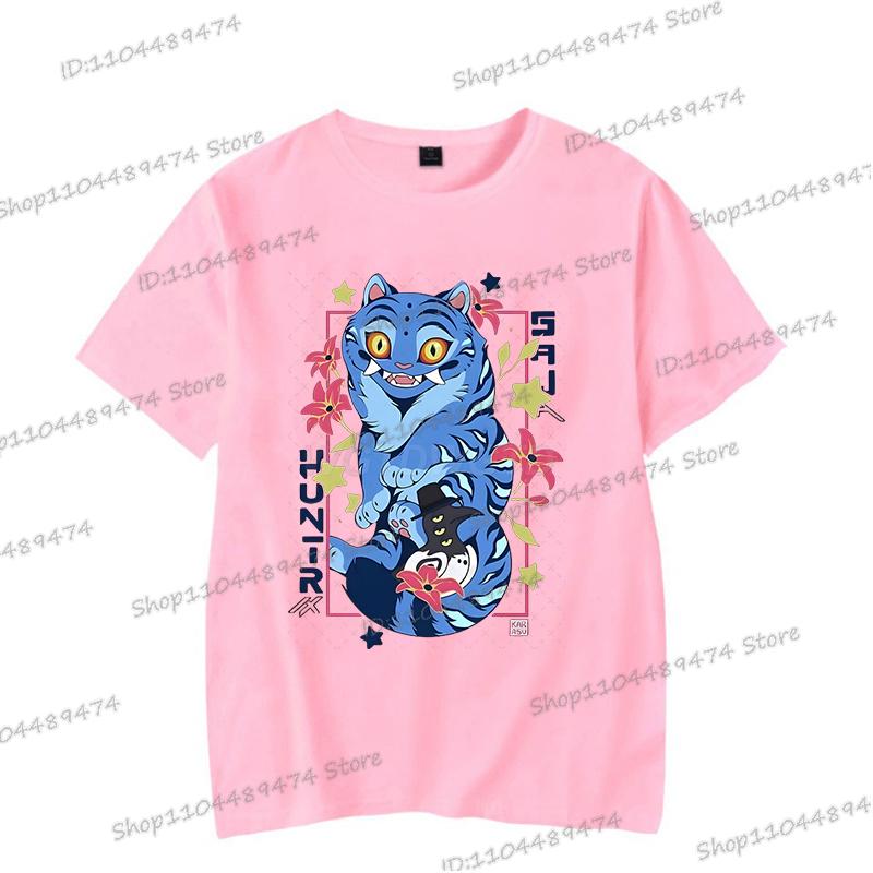 2025 New KPop Demon Hunters Men Women Cartoon Tshirt Anime Tiger Rumi Breathable Tops Short Sleeve Korean Ulzzang T-shirts
