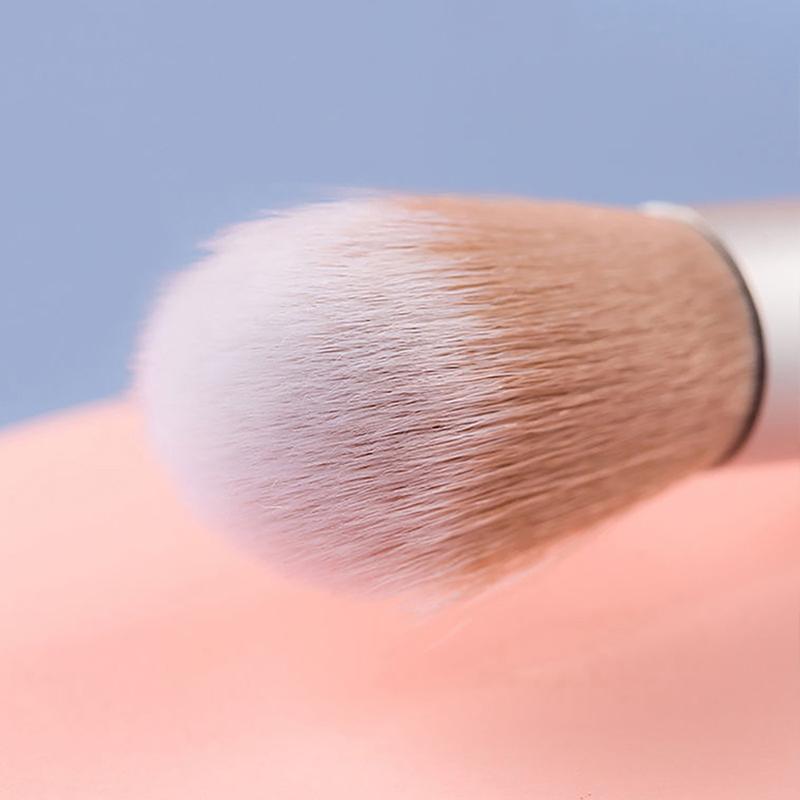 1 Buc Pensule de Machiaj Multifuncționale cu Mâner Rotund Fată Profesionale Pudră Fond de Ten Fard de Obraz Accesorii Cosmetice