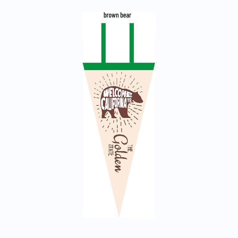 Outdoor Camping Pennant Flags 5-pack