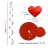 Romantic Valentine's Day Love Pulling Decorations Party Supplies Love Flower Hanging Curtain DIY Wedding