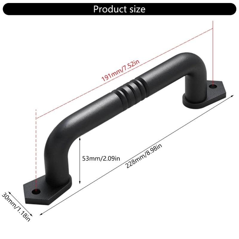 Multipurpose Sturdy Carbon Steel Exterior Door Handle Ideal for Humid Environment Simple Setups Daily Casual Use