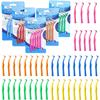 5Pcs L Shape Interdental Brush Orthodontic Dental Tool Teeth Cleaning Toothpick Hilo Dental Oral Hygiene Teeth Pick 0.6-1.2Mm