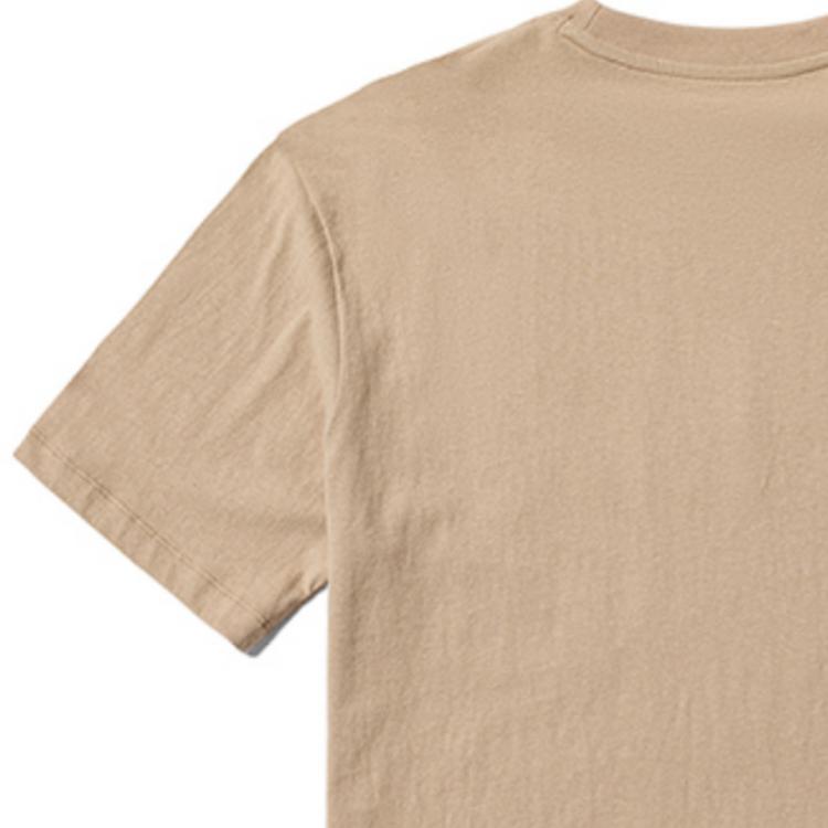 Timberland Solid Pattern Logo Crew Neck Short Sleeve T-Shirt Unisex Tops Light-Earth A6QVB-269