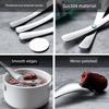 304 Stainless Steel Spoon for Household Use, Food-Grade, High Temperature Resistant, Non-Slip Soup Spoon for Children and Adults, Soup Spoon