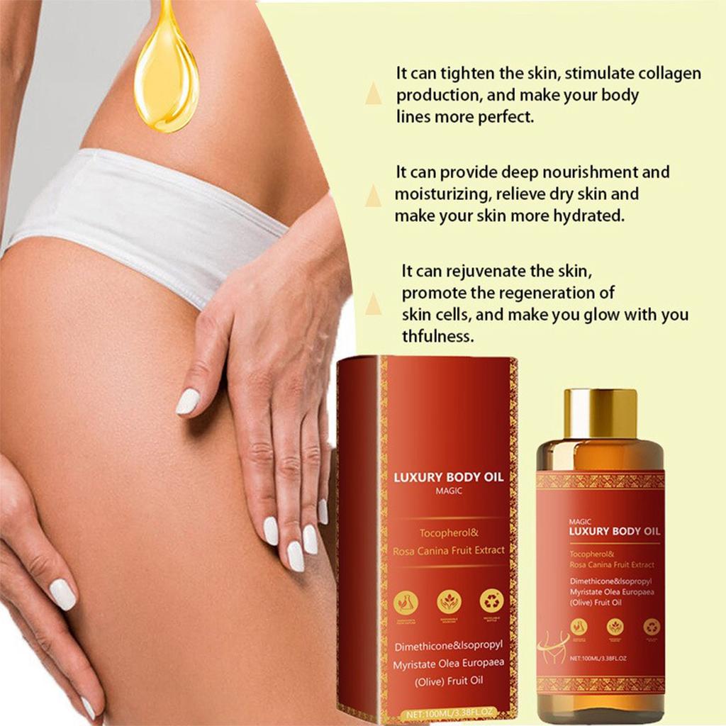 Body Massage Oil Moisturizing Oil Skin Rejuvenation Massage Full Body Unisex Delicate Lubrication,100ML