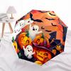 1pc Halloween Ghosts Automatic Umbrella - Automatic Opening And Closing, Sturdy Iron Frame, Portable Folding Design Yy251018177
