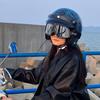 3C Certified Retro Harley Carbon Fiber Motorcycle Helmet, Unisex All-Season Winter Half Helmet