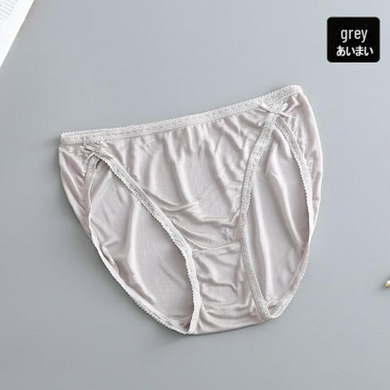 Roupa Íntima de Seda de Amora Feminina de Alta Qualidade Tangge: Calcinhas/Cuecas Sexy de Cintura Baixa