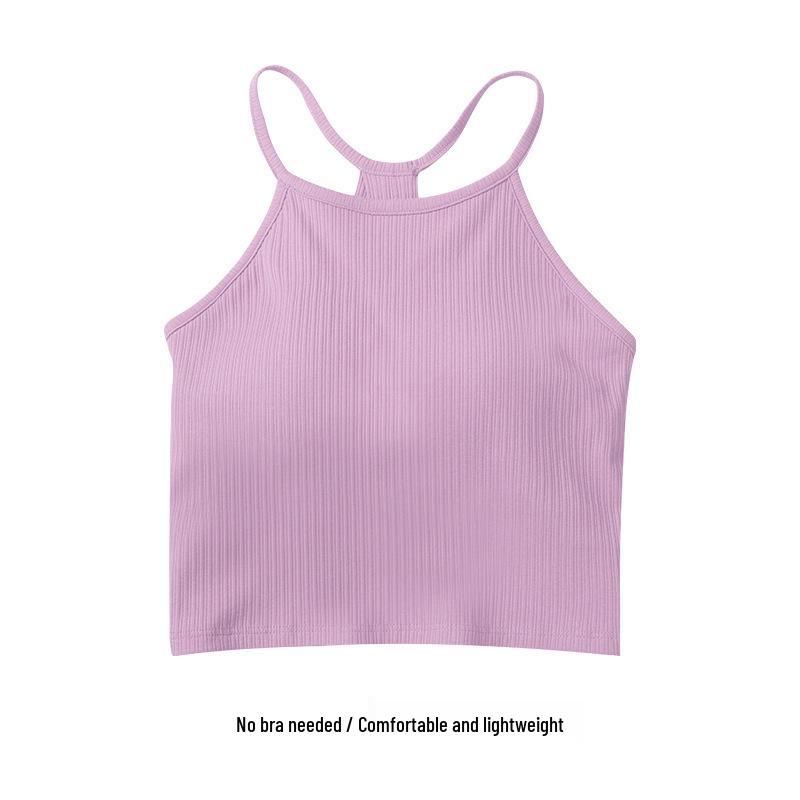 

Cotton Threaded Strapless Vest Bra with Back Strap: Wear Alone or as Inner Layer, Includes Chest Pads & Integrated Cups. Small