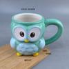 Ceramic Owl Mug Hand-painted Cup Animal Shape 3D Coffee Cup Gift Cup