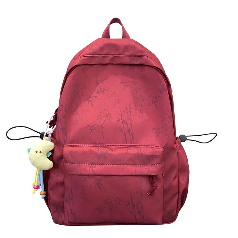 

Graffiti Backpack Student Large Capacity School Bag Unisex Tie-Dye Printed Backpack красный