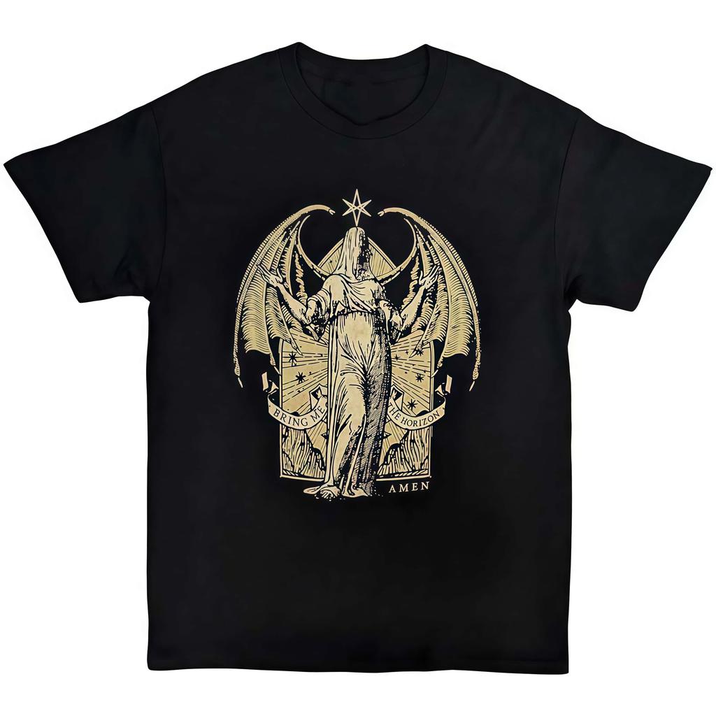 BMTH Festival Gig Top Band Tshirt Bring Me The Horizon TShirt 2026 Summer Unisex Unisex 100Cotton Street Wear Y2K Unisex Tshirt
