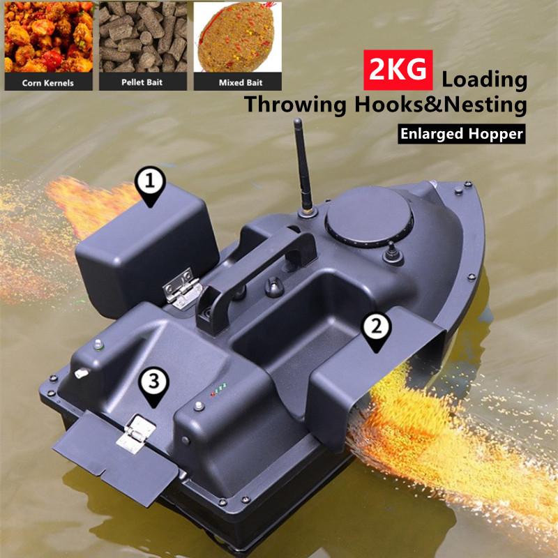 GPS V18 Fishing Bait Boat - 3 Bait Containers, Auto Return Function, 400-500M Remote Range