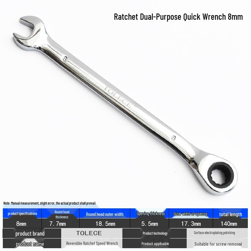 QuickTorx Reversible Ratchet Open-End Wrench