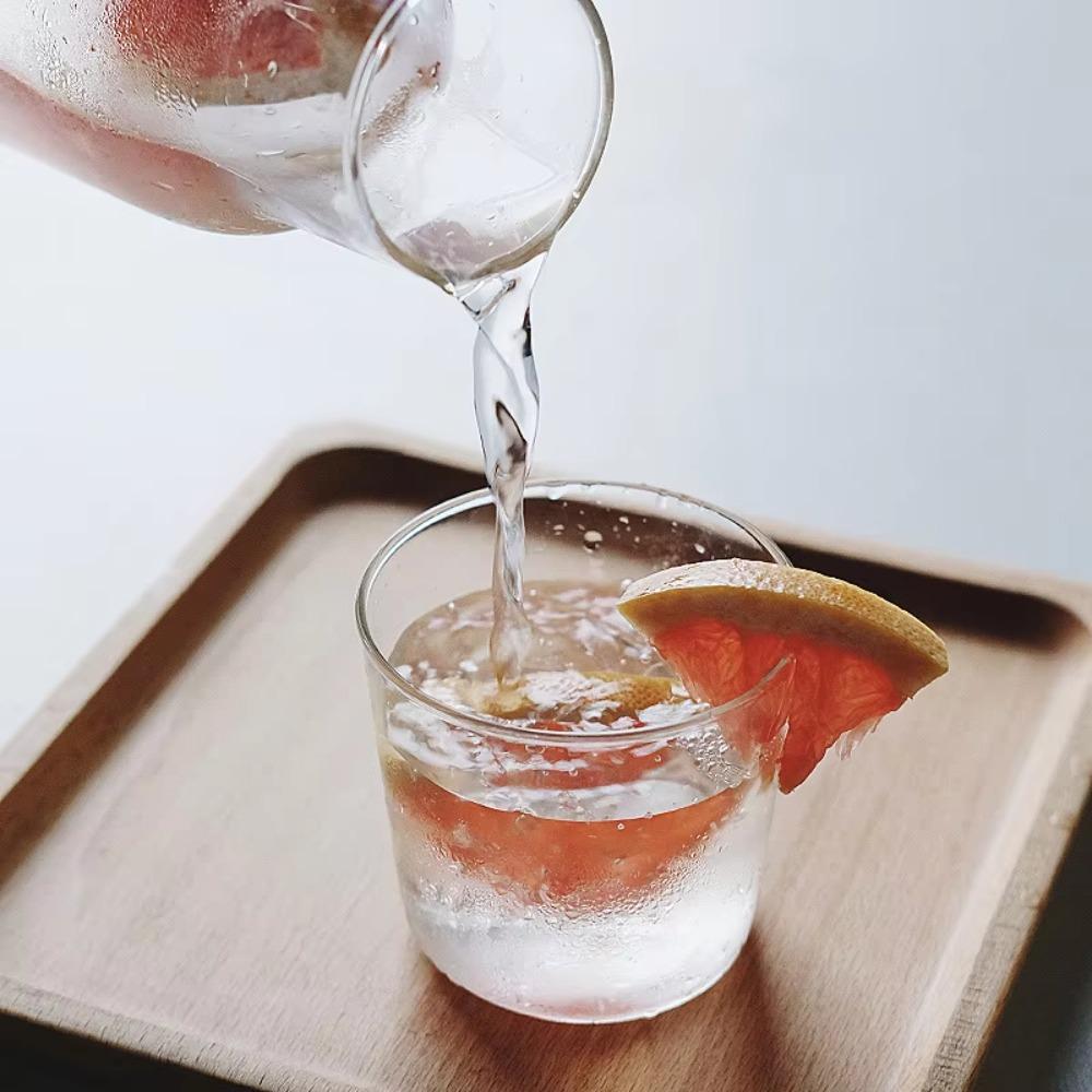 With Cup Bedside Glass Water Carafe Heat-resistant Drink Pitcher Modern Tea Pot For Single