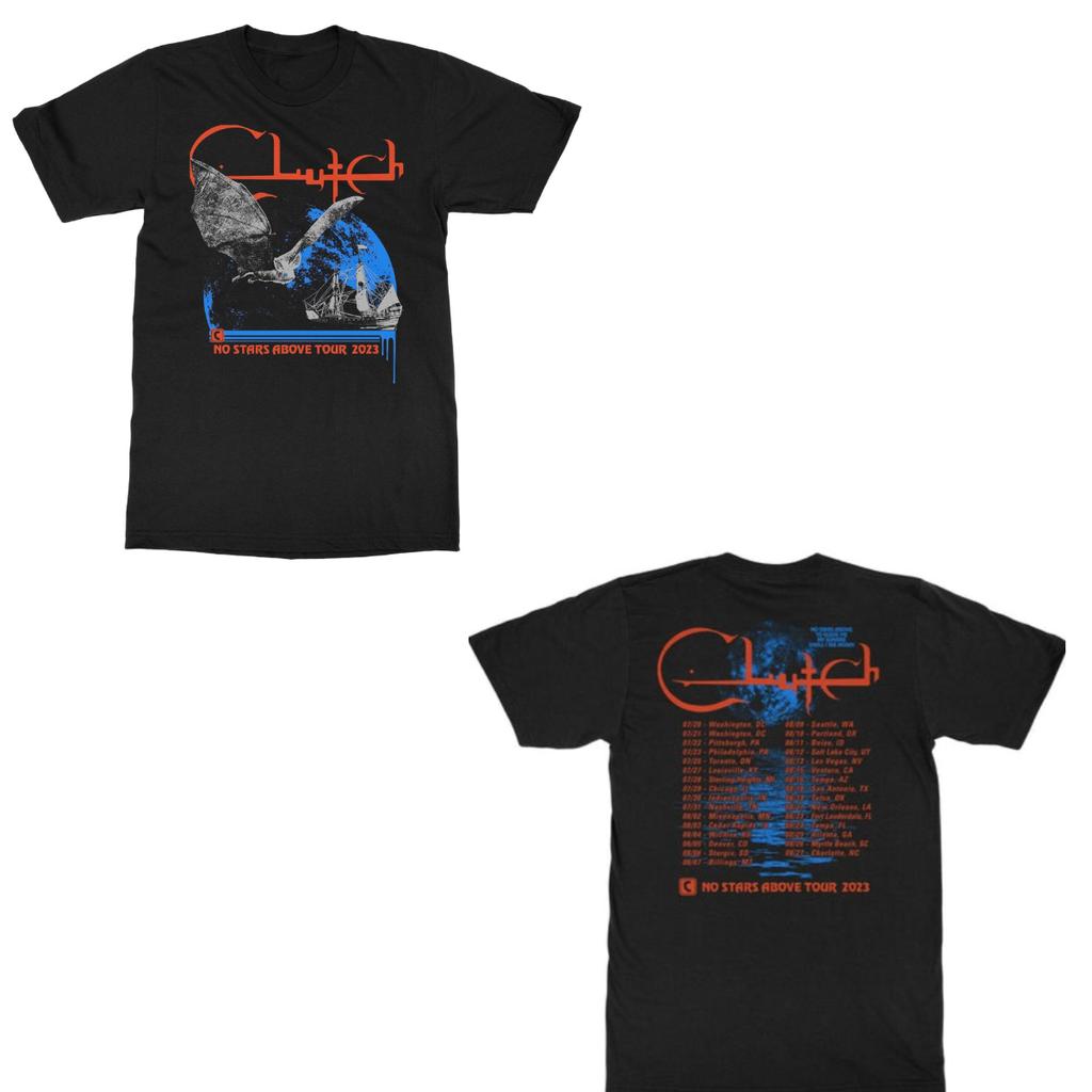 Clutch Band Graphic Cotton Tshirt Unisex Summer Short Sleeve Fashion Brand Tee Luxury Casual Vintage Retro Top
