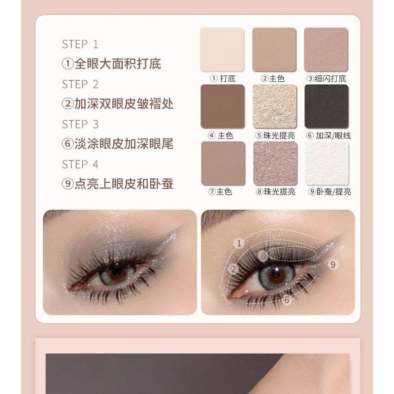 WODWOD - Magic Colorful 9 Colors Eyeshadow Palette - 3 Types