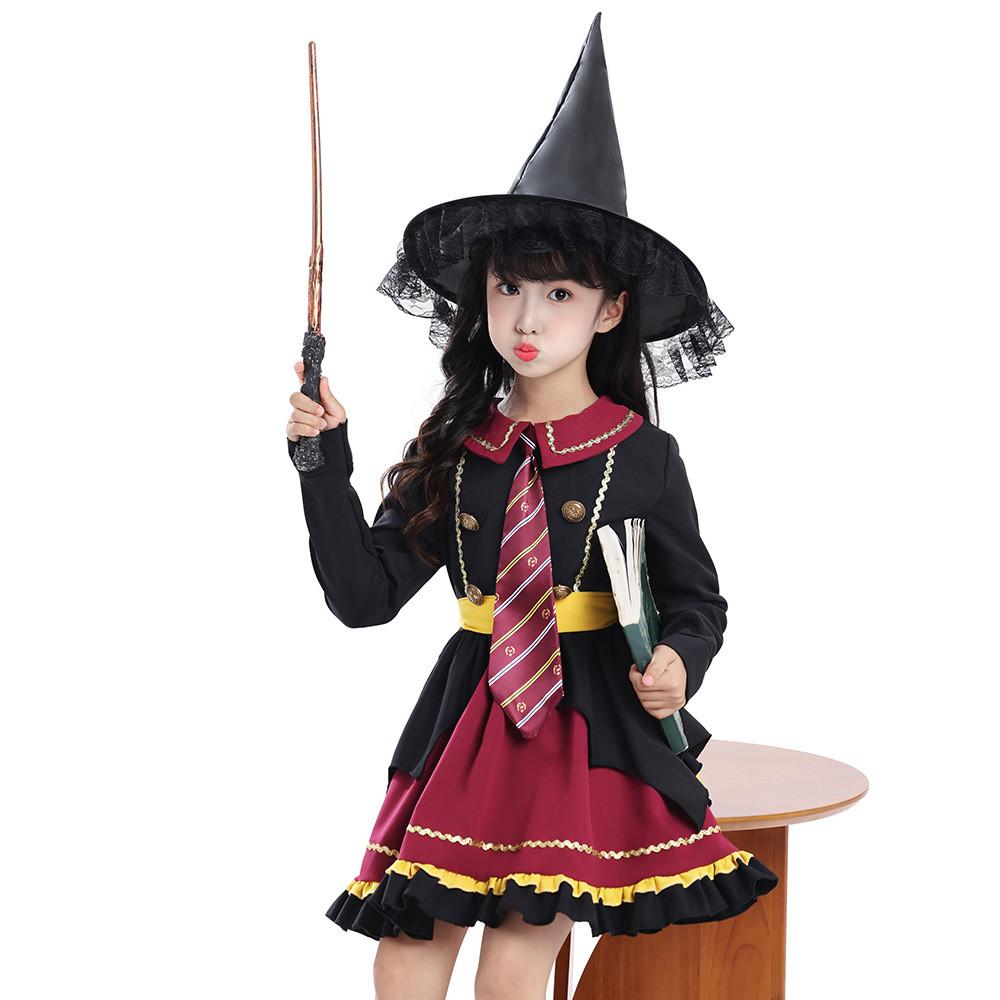 Harry Potter Cosplay Costume For Girls Teenagers Polyester Magical Role Play Suit For Anime Conventions