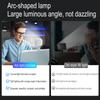 Clip-on LED Fülllicht für Telefon Selfie Licht Konferenz Video Licht 2500K-9000K Dimmbar Eingebaute