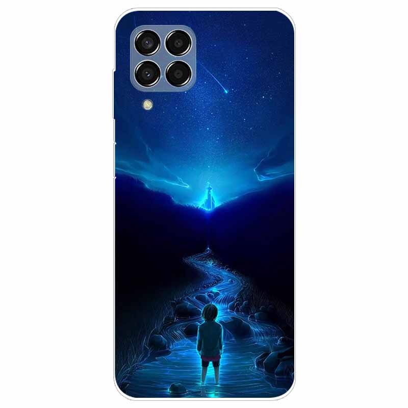 Hülle für Samsung M33 Hülle Marmor Weiches TPU Silikon Handyhüllen für Samsung Galaxy M53 5G Hülle Klarer Bumper M 33 53 Schutz