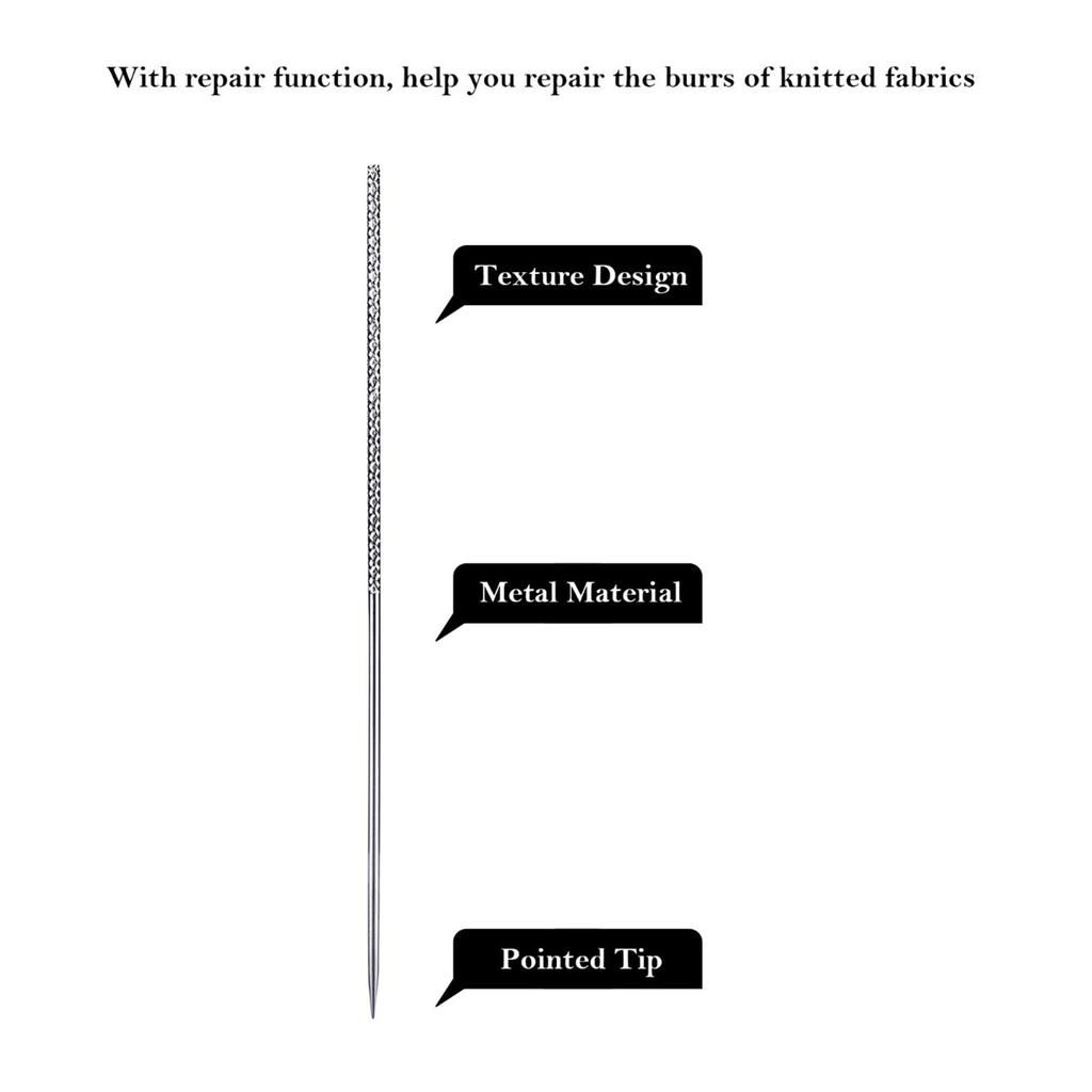15 Pezzi Ago per Riparare Intoppi Strumento per Cucire per Riparare Strumento per Riparare Tessuti Intrecciati e a Maglia Strumento per Riparare Intoppi per Indumenti a Maglia Tende