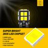 10Pcs AUXITO T10 Canbus LED Lights W5W 168 LED Bulbs No Error 2835 SMD 6000K White Car Interior Lighting Automotive Dome Lamp