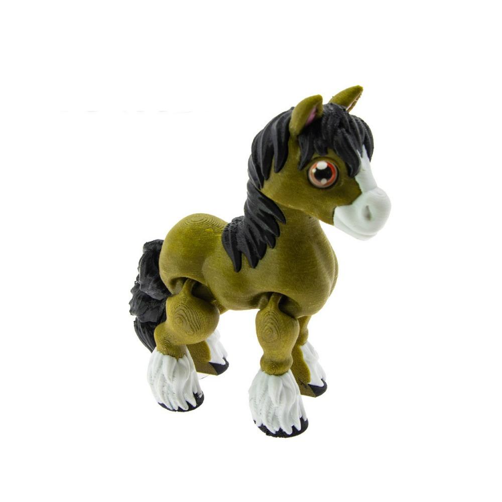 Laser 3D Gedruckter Diceratops Pferd Alles-in-einem Formguss 3D Bewegliche Pferdespielzeuge Kindergeschenk