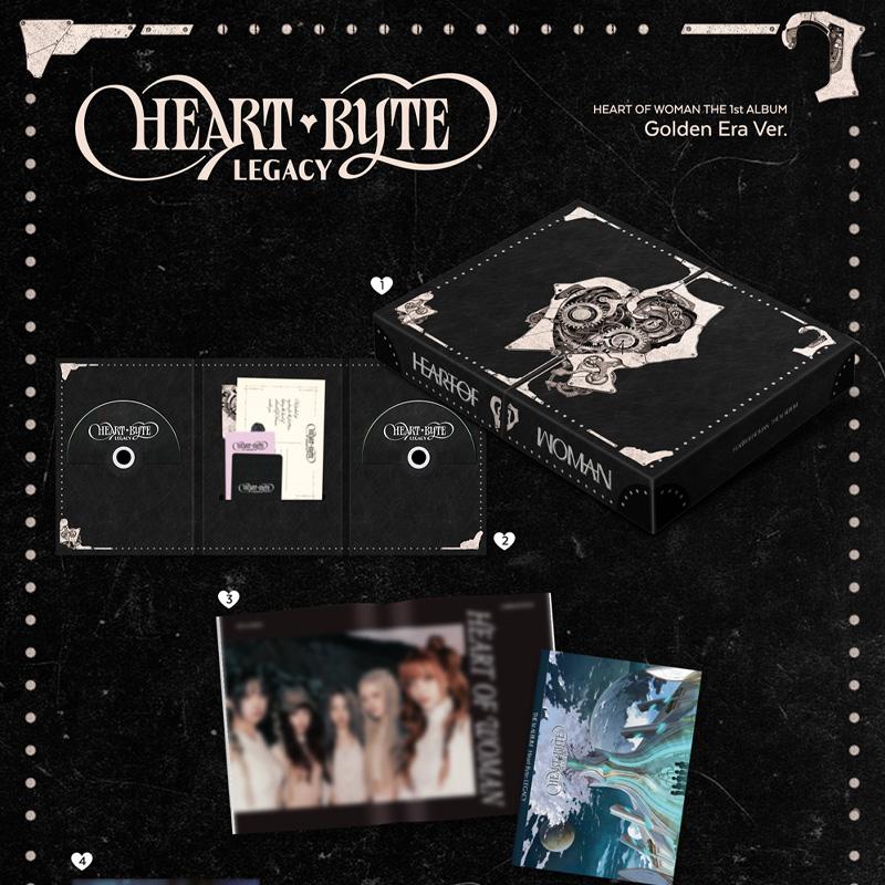 HEART OF WOMAN THE 1st ALBUM Heart Byte : LEGACY (Golden Era Ver.)