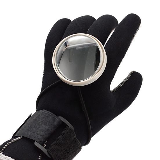 Diving Hand Mirror Portable Diving Rearview Mirror Adjustable Round Convex Diver Observe Mirror Diving Equipment for Cave Dive Drifting