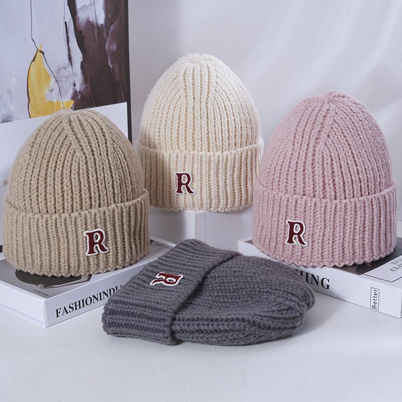 Women's Winter Warm Knitted Hat Korean Style Versatile Big Head Circumference Face Small Wool Hat Windproof Ear Head Hat