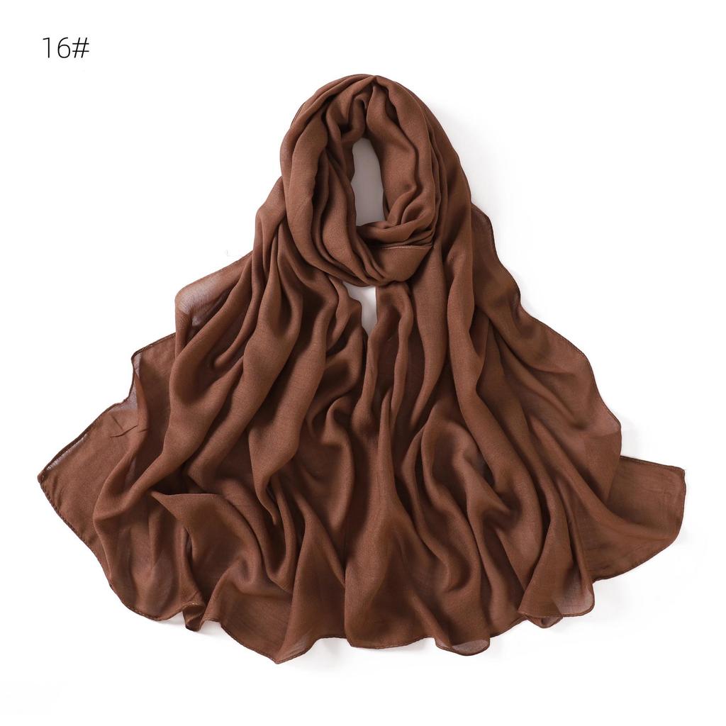"High-Quality Modal Rayon Women's Shawl: Thin, Breathable, Cotton-Linen Blend Scarf"