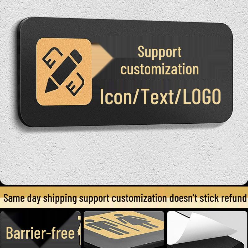 Men's & Women's Restroom Directional Signs for Public Toilets – Left & Right Arrows for Hotels & Offices