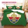 Elche Club de Fútbol Pattern Bedding Quilt Set  Home Decoration  Gift (1 * duvet cover + 2 * pillowcase  without core)
