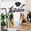 Personalized and Simple Chef's Hat Kitchenware and English Word Kitchen Home Decoration and Beautification Stickers