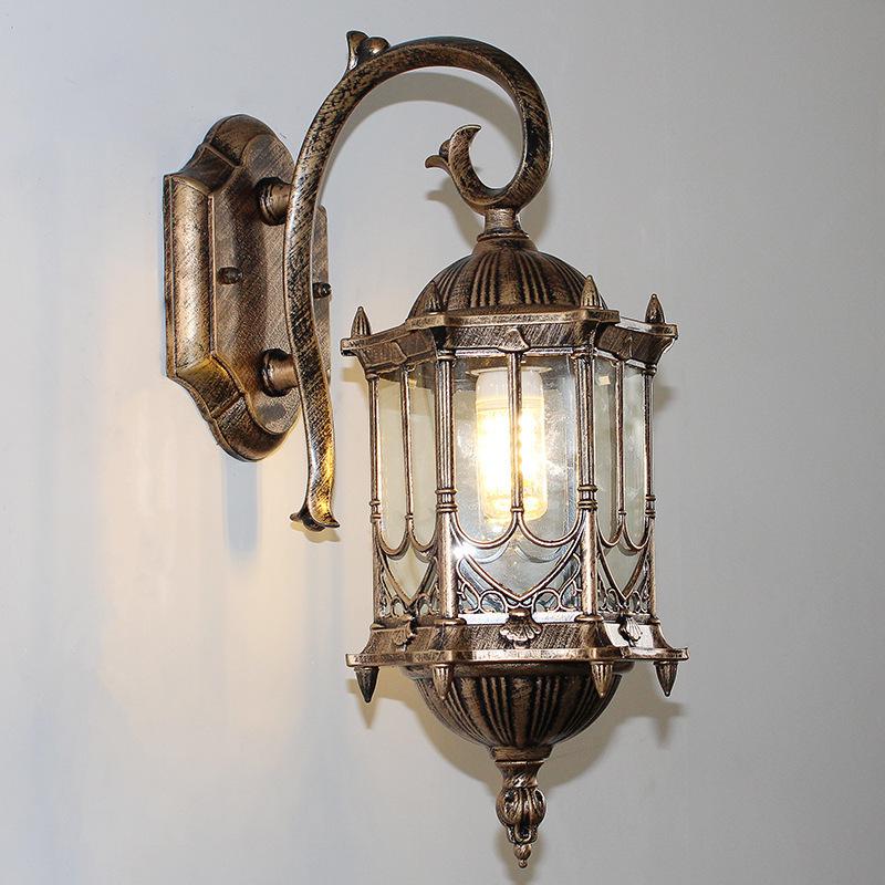 Retro Waterproof Outdoor Wall Light for Balconies, Courtyards, and Staircases - American/European Style