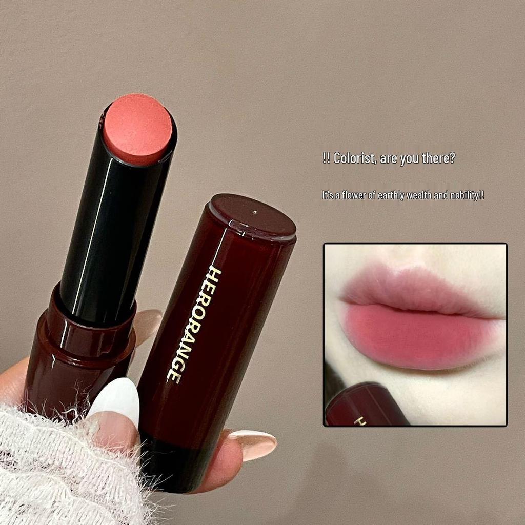 HERORANGE Sweet Shadow Soft Mist Matte Velvet Lipstick - Long-lasting, Non-fading, Whitening Effect