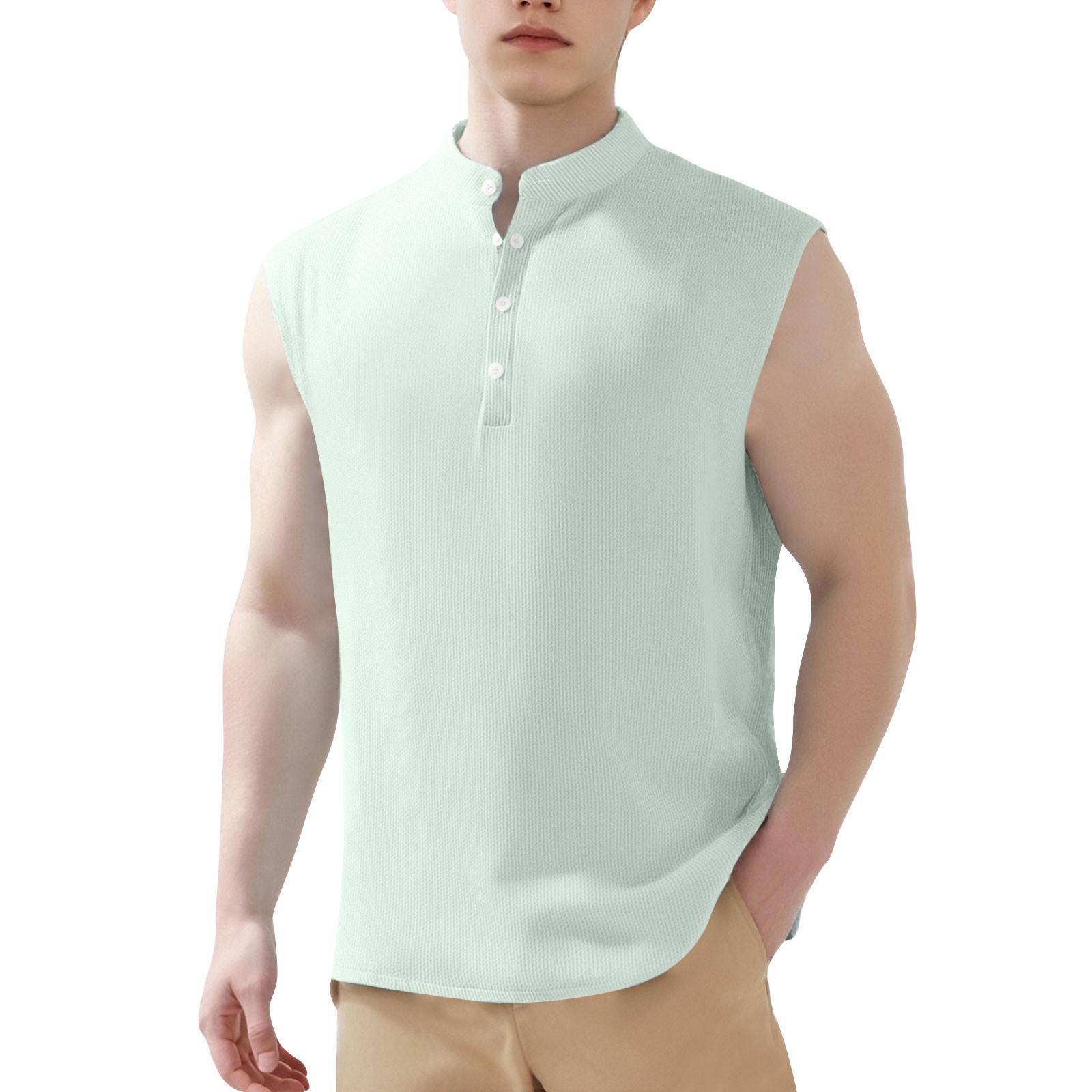 

Мужская футболка-майка, модная и повседневная футболка в тон цвета XL