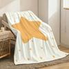 Ins Cute Sstar Throw Lightweight 240G Flannel Blanket Soft Skin-Friendly For Summer Cooling